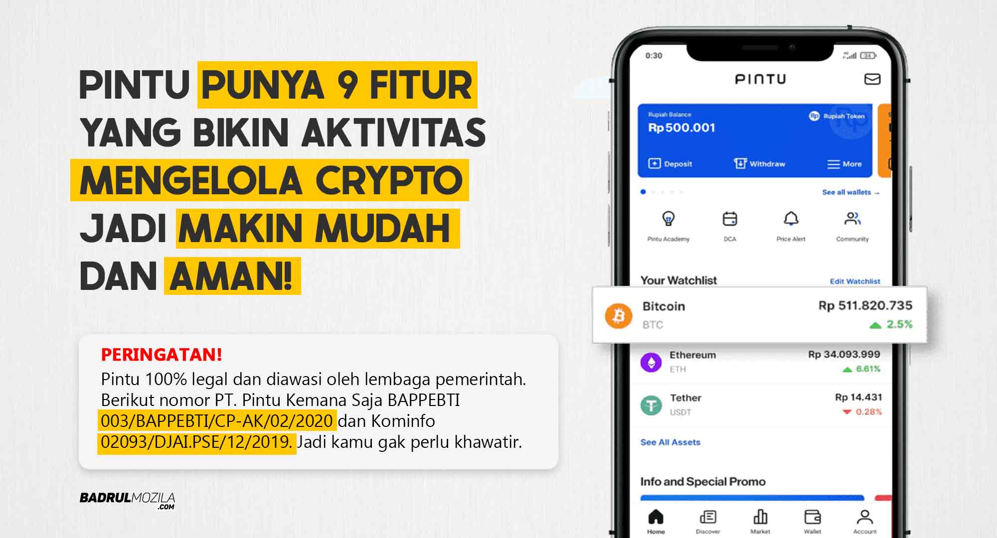 Pintu Aplikasi Crypto Terbaik dan Termudah di Indonesia